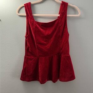 Altar'd State Red Textured‎ Tank Top
